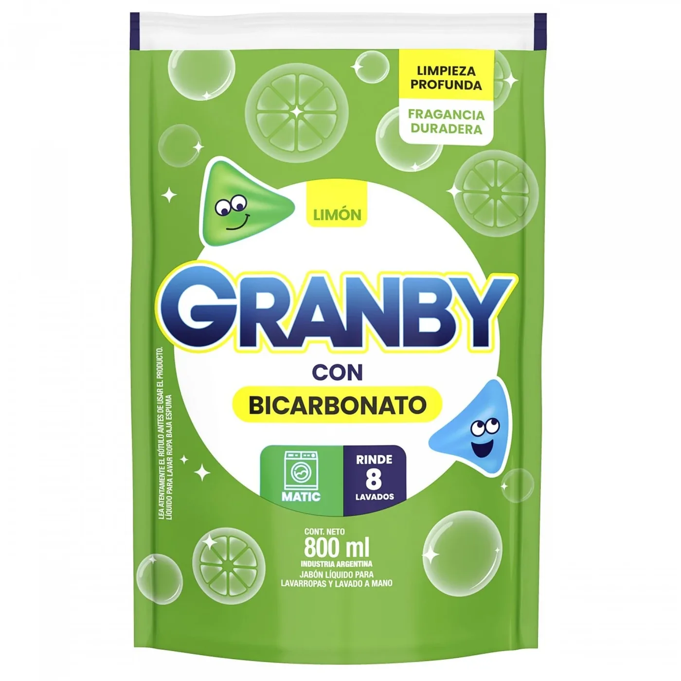 Jabon Liquido Granby 12x  1 Limon - 800gr