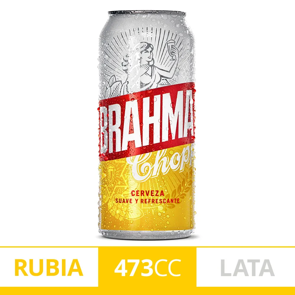 Cerveza Lata Brahma X   473cc X 6unid