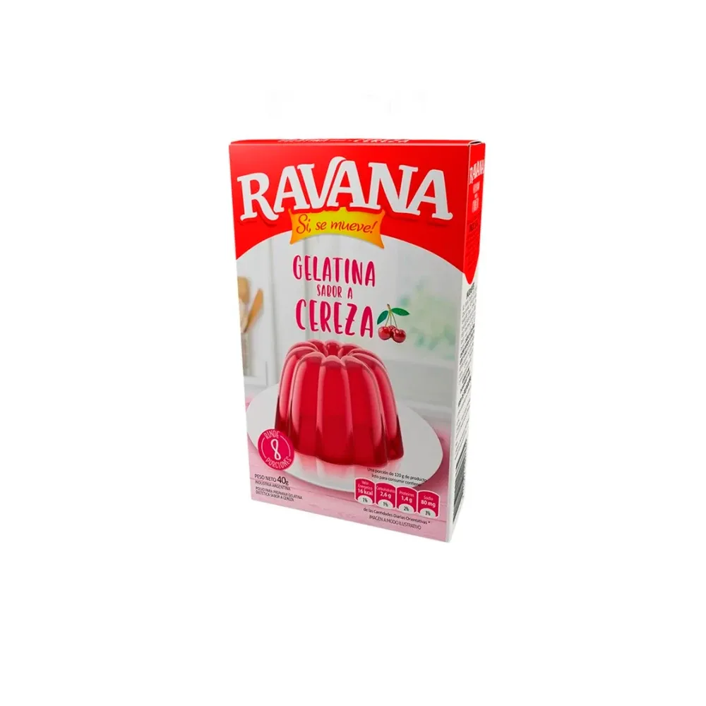 Postre Gelatina Ravana Cereza 40 g