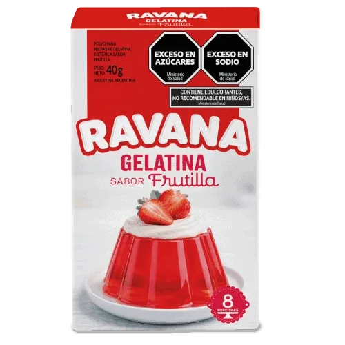 Postre Gelatina Ravana Frutilla 40 g