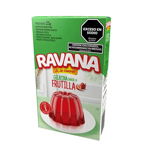 Postre Gelatina Ravana Frutilla light 25 g