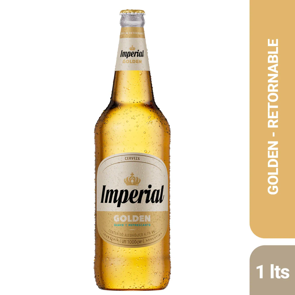 Cerveza Imperial X   Golden 1 Litro Cajon X 12
