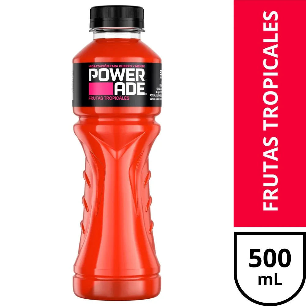 Energizante Powerade X   500ml Rojo X 6