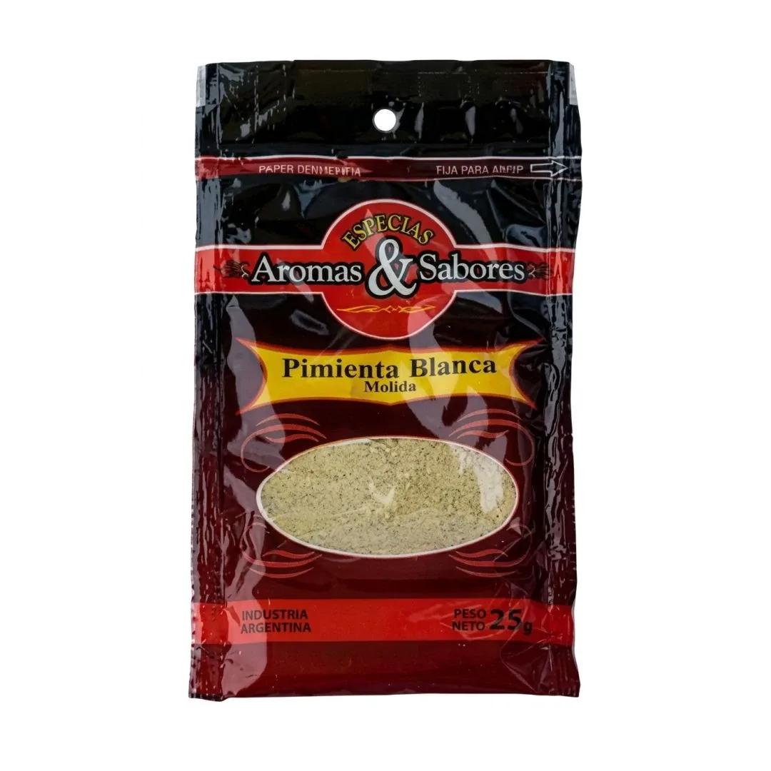 Almacén Condimento Aromas y sabores Pimienta Blanca 25 g