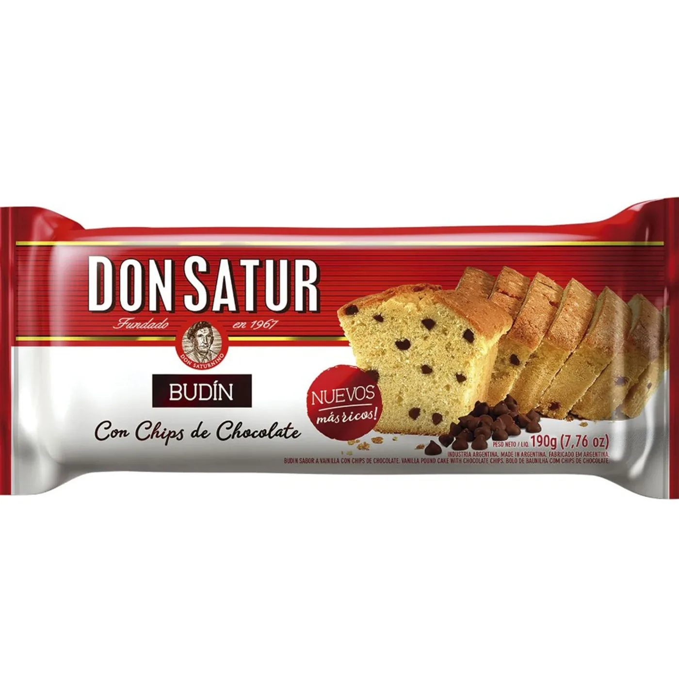 Almacén Budin Don satur Con Chips De Chocolate 190 g
