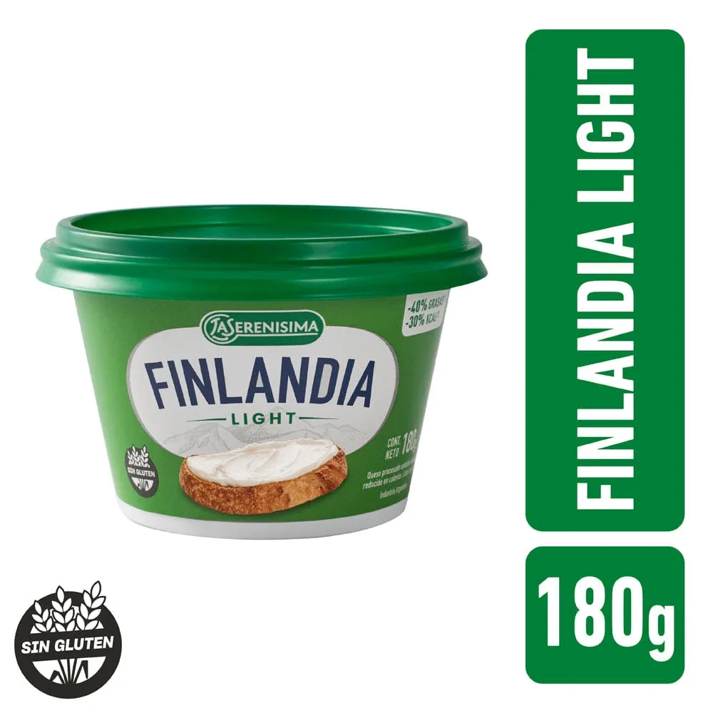 Queso Crema Finlandia X   Sin Calorias 180g
