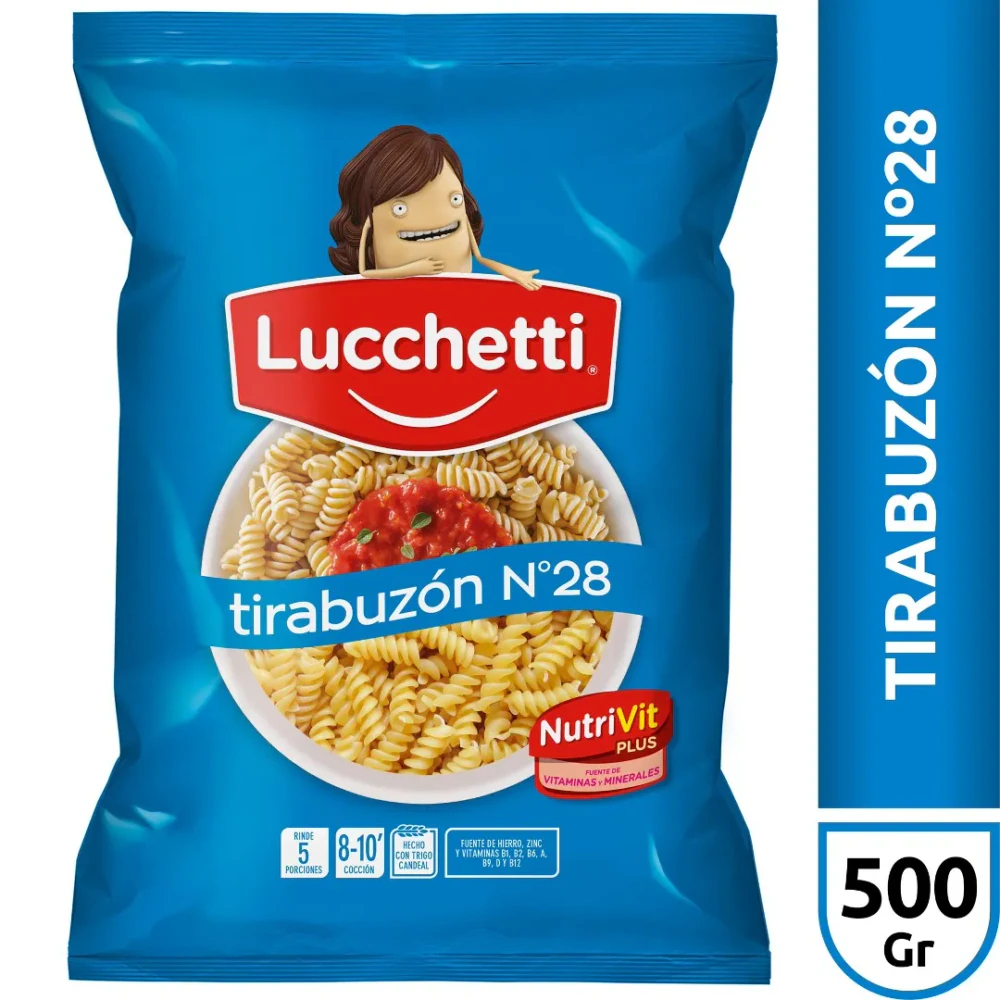 Fideos Lucchetti X   Tirabuzon 500gr