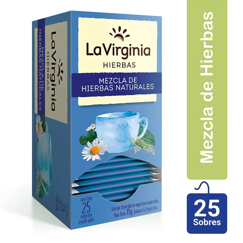 Te La Virginia X   X25 Mezcla De Hierbas Naturales