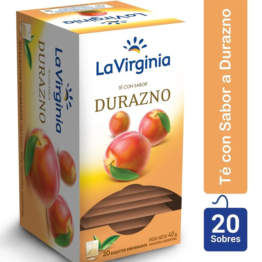 Te Sabor Durazno La Virginia X   20 Saquitos