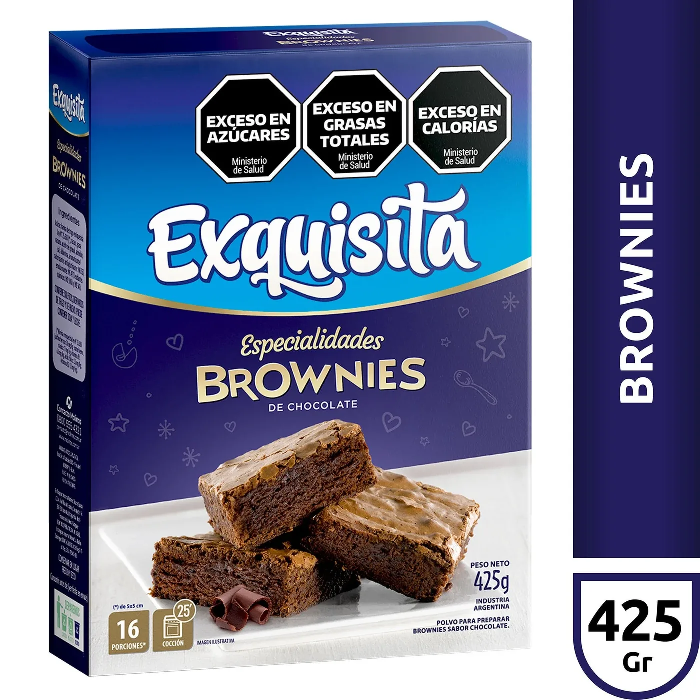 Chocolate Exquisita 6x  1 Brownie 425gr