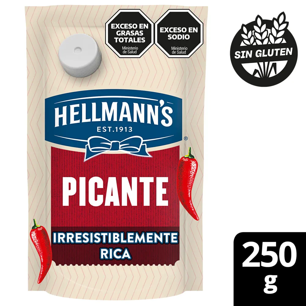 Aderezo Hellmanns X   Picante 250g
