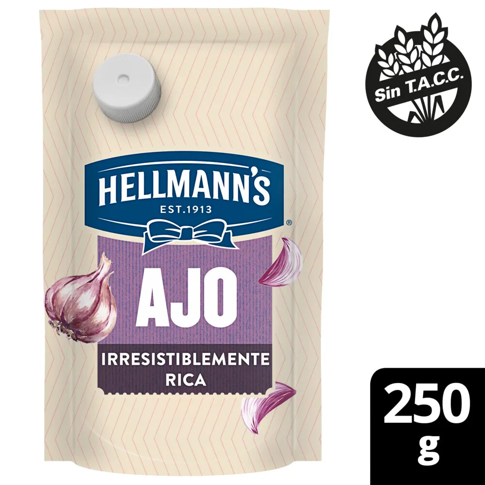 Aderezo Hellmanns X   Sabor  Ajo