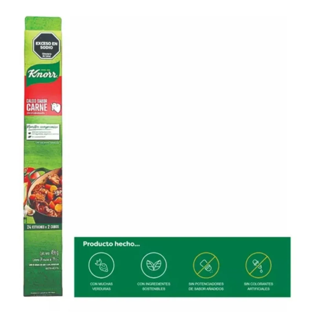 Caldo Knorr X   Carne X 24x 2cubos