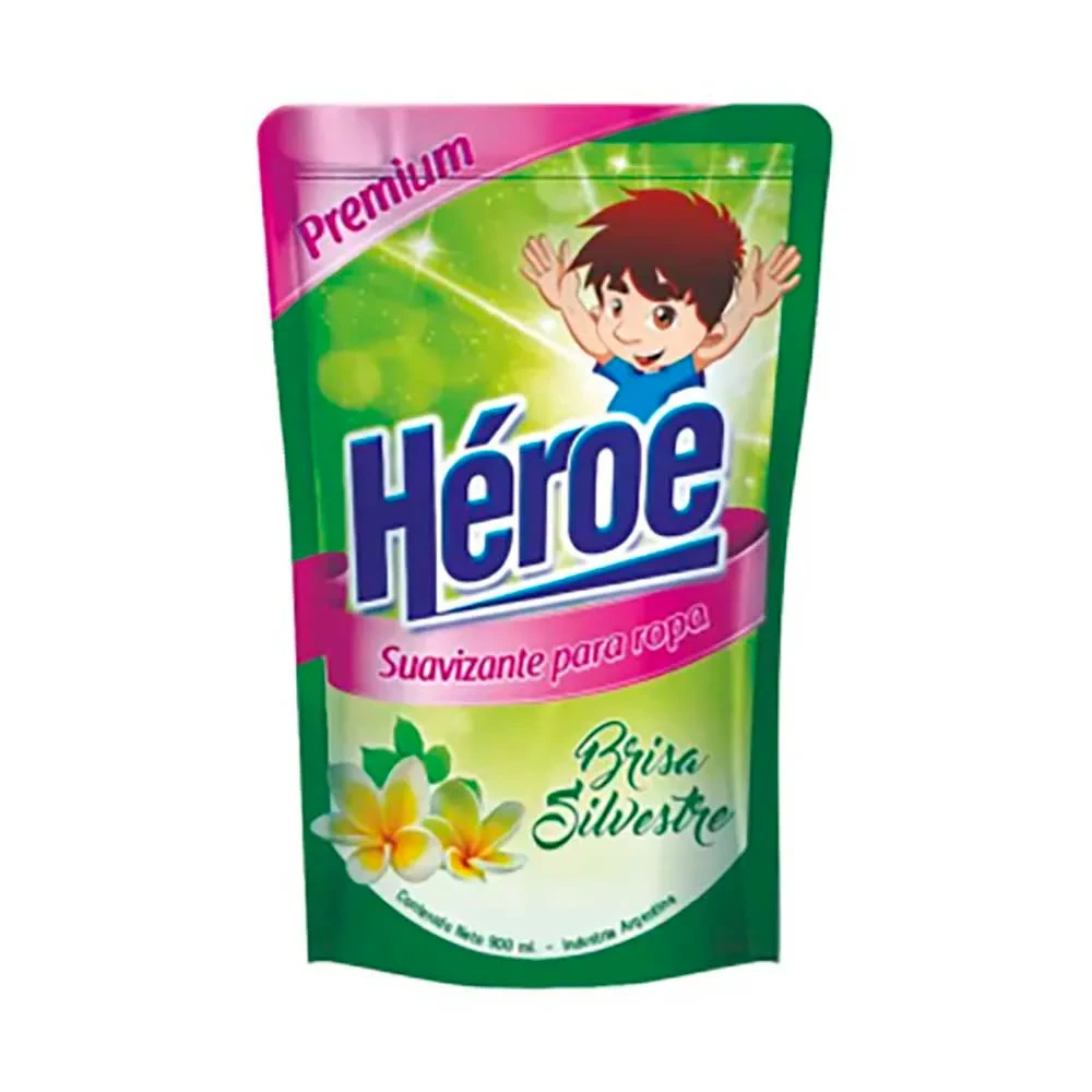 Suavizante De Ropa Heroe 12x  1 900ml Brisa Silvestre