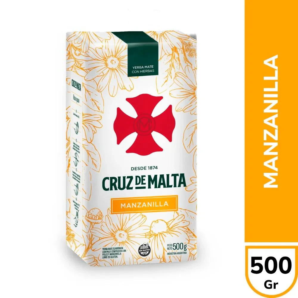 Yerba Cruz De Malta X   Manzanilla 500gr