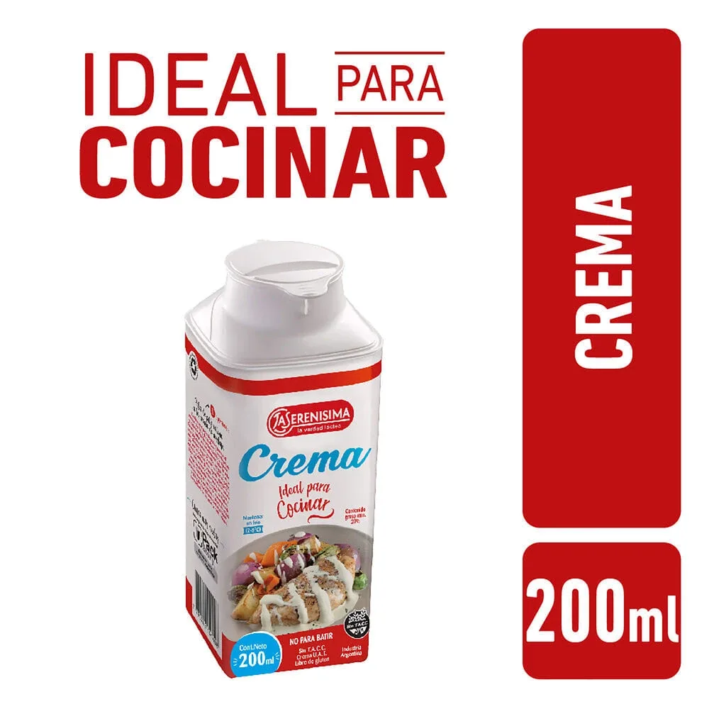 Lacteo Crema La Serenisima X   200ml Para Cocinar