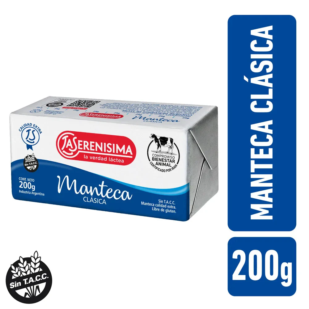 Lacteo Manteca La Serenisima X   200 G