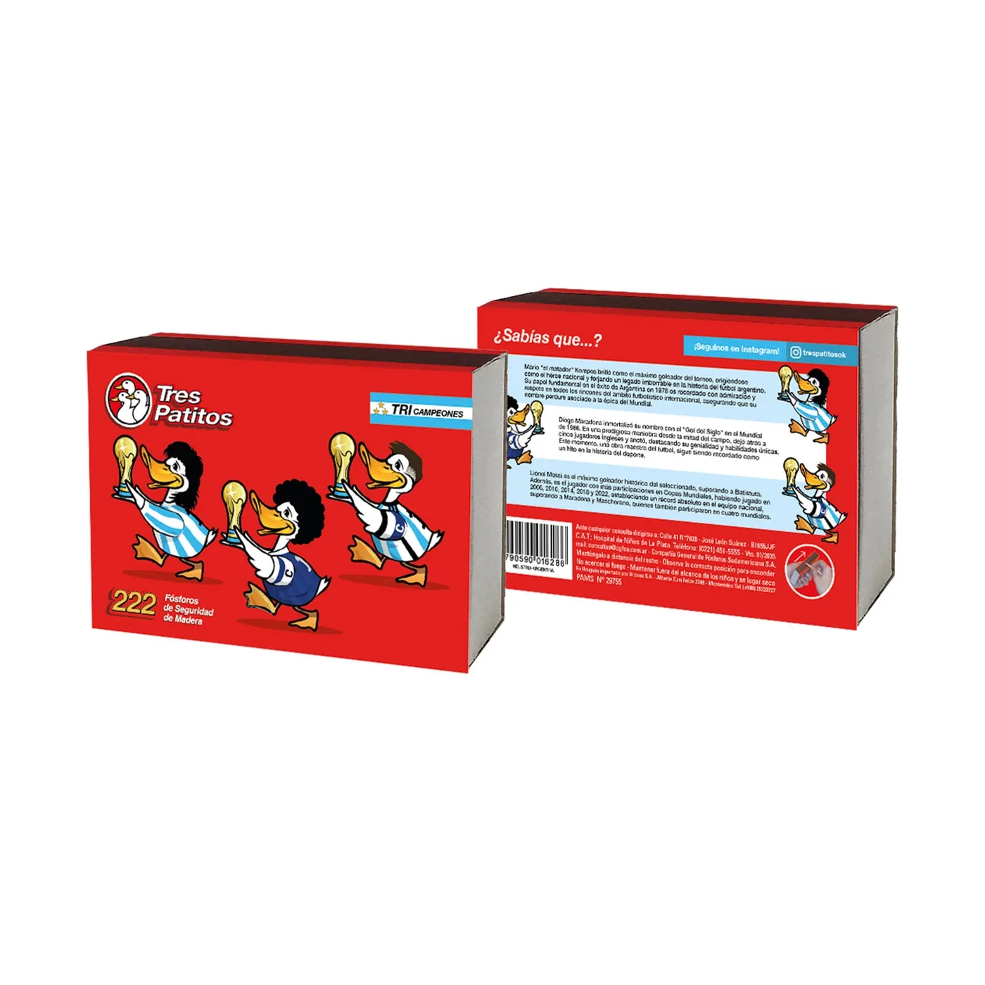 Fosforos Tres Patitos  200x  1 U X 222u