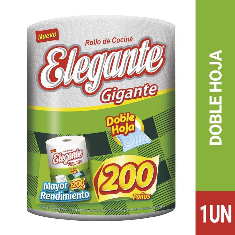 Papel De Cocina Elegante X   200 Panos