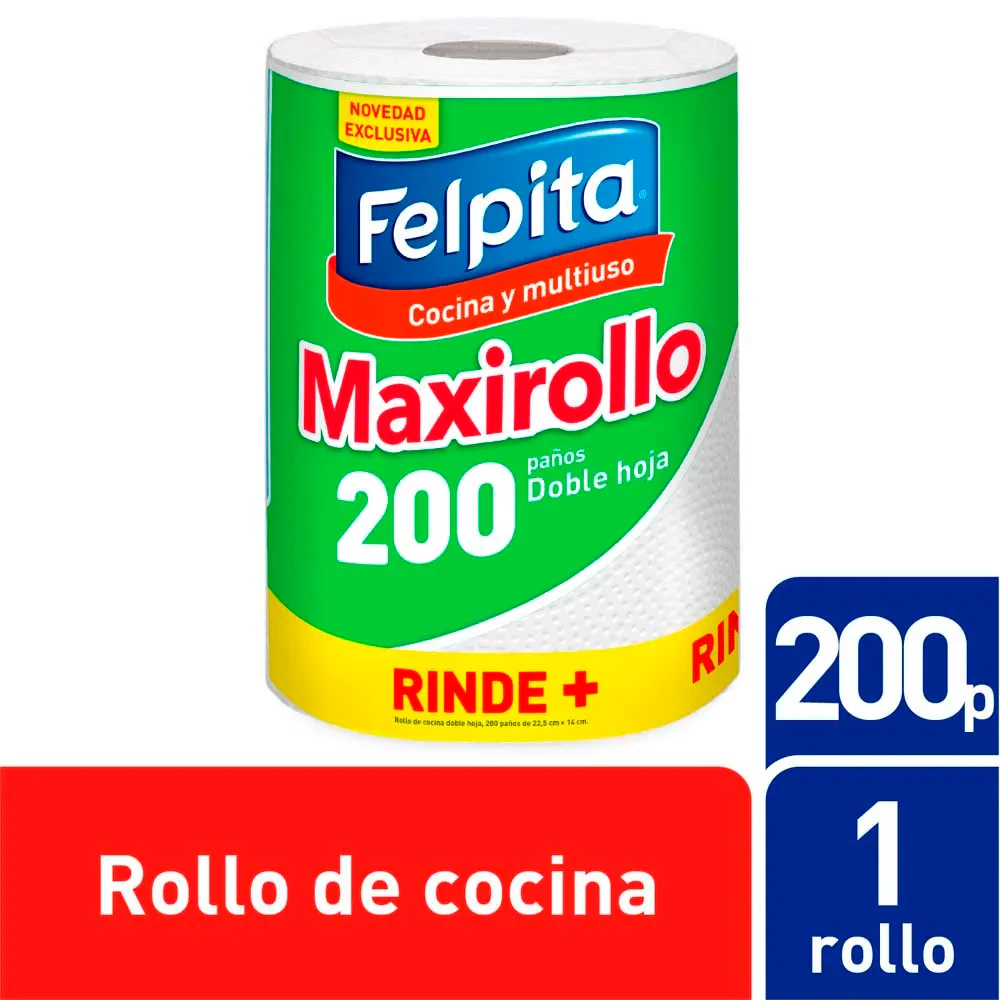 Papel De Cocina Felpita X   Maxirollo 200paños
