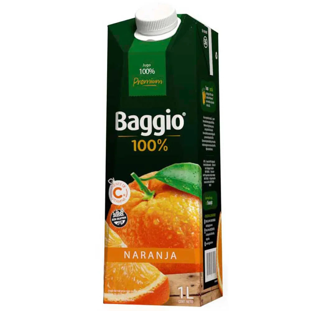 Jugo Baggio X   Exprimido De Naranja 1l