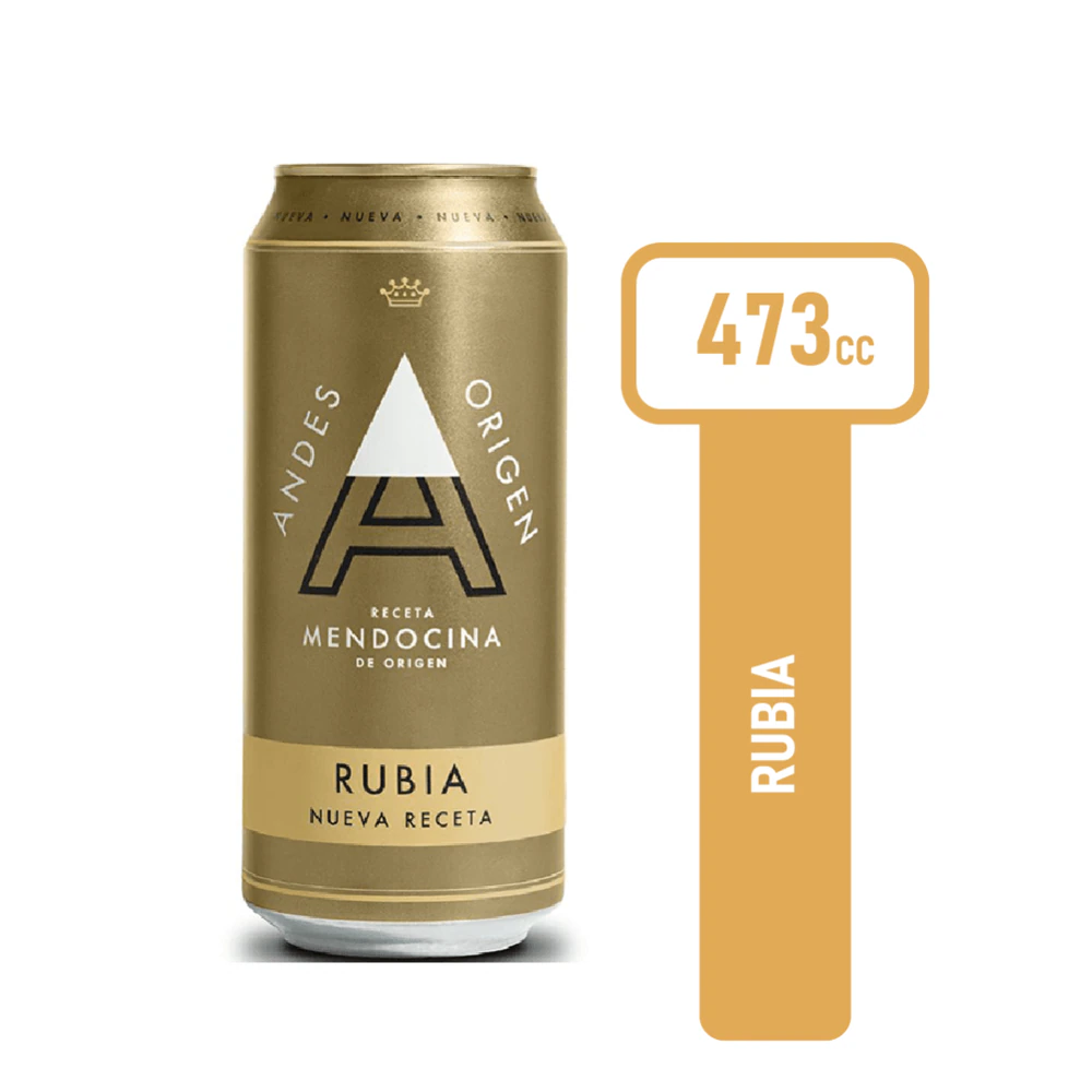 Cerveza Lata Andes X   Rubia X 6