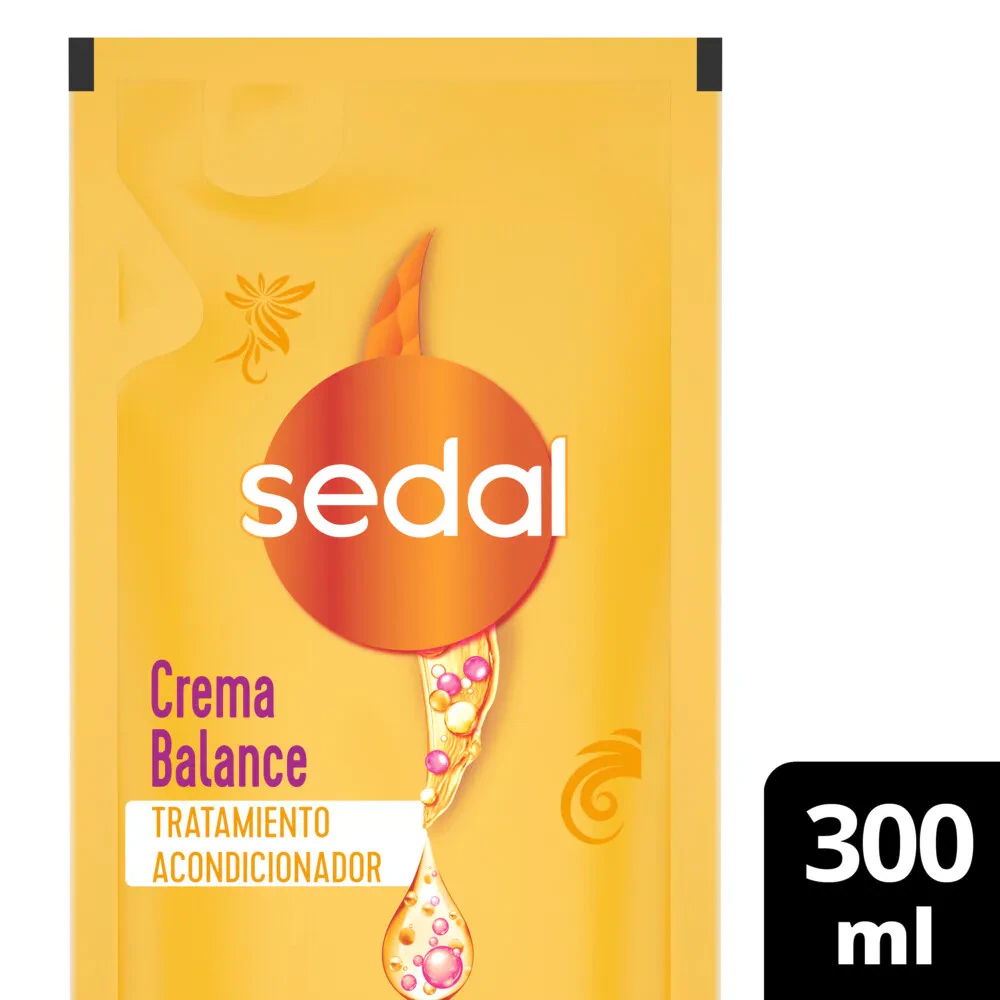 Acondicionador Repuesto Sedal Amarillo X   300ml Crema Balance