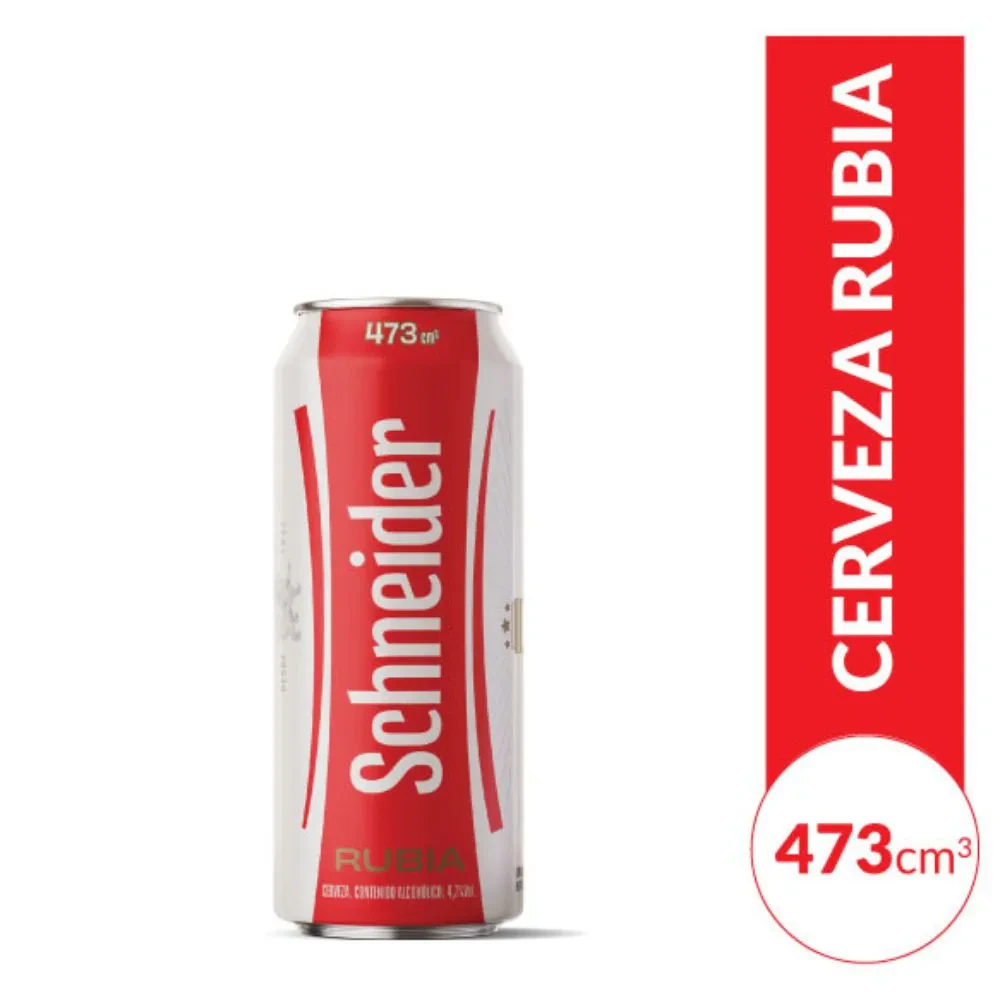 Cerveza Lata Schneider X   Pack X 6