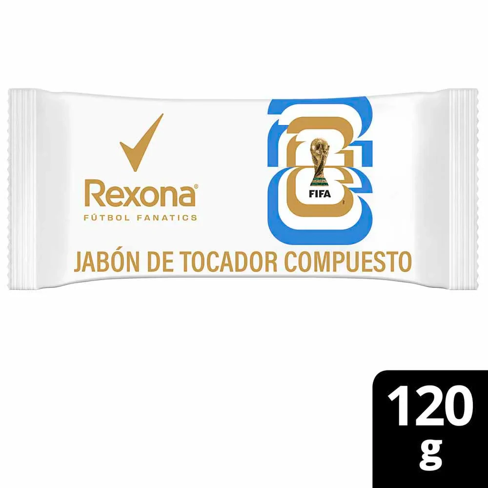Perfumeria Rexona X    Jabon Futbol Fanatic 72 X 1 U X 120 Gr