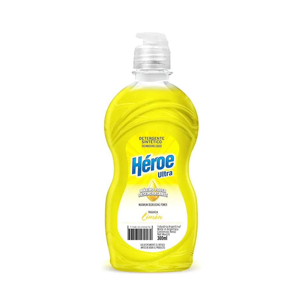 Detergente Heroe X   300ml Limon
