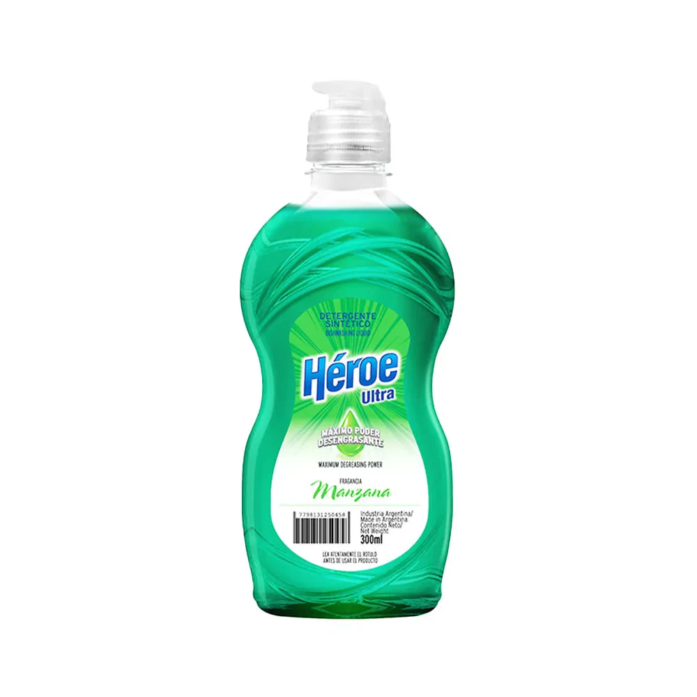 Detergente Heroe X   300ml Manzana