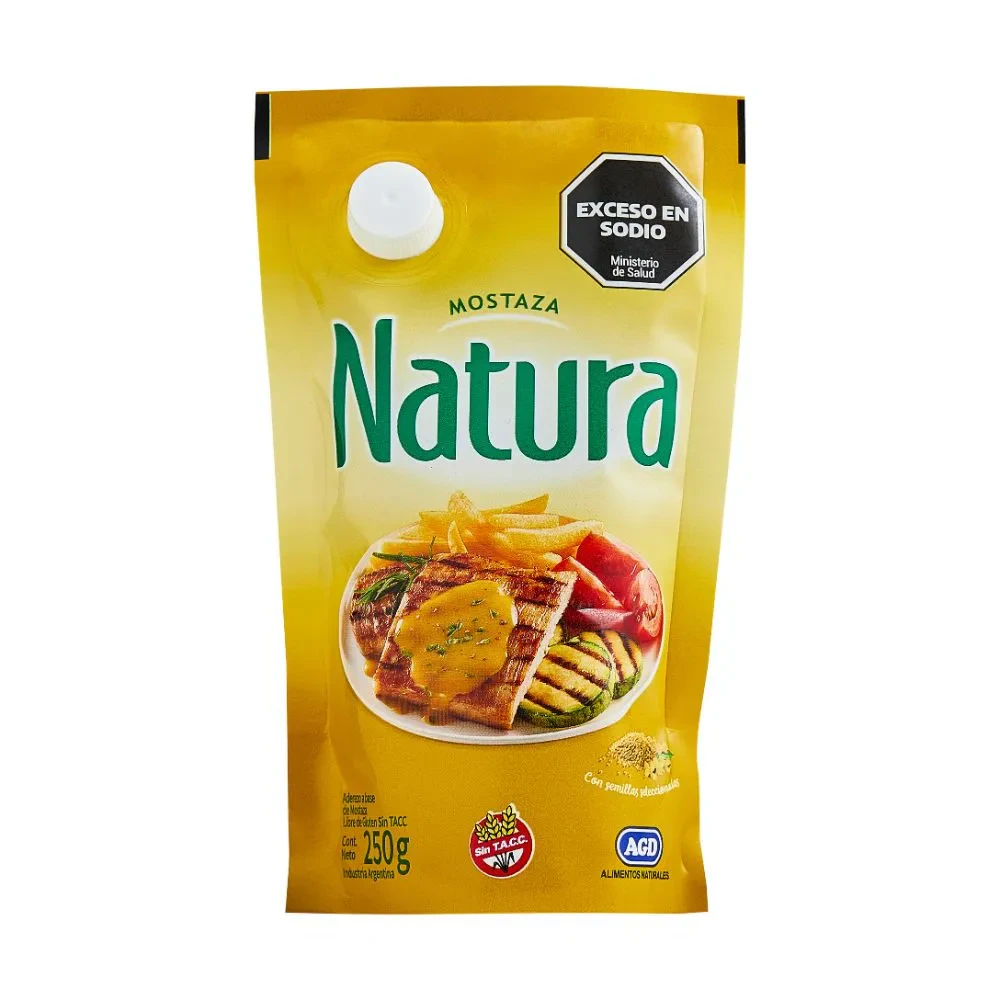 Aderezo Natura 12x  1 Mostaza 250gr