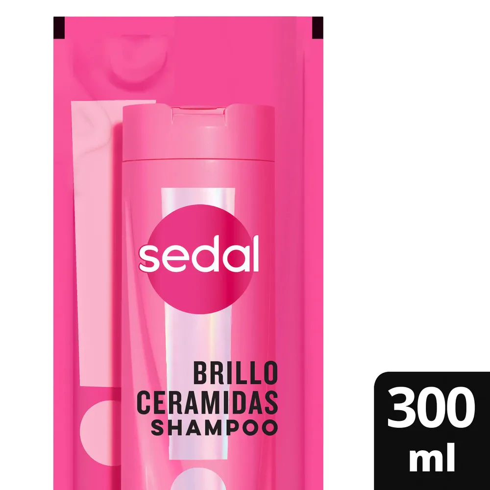 Shampoo Repuesto Sedal Rosa X   300 Ml Ceramidas