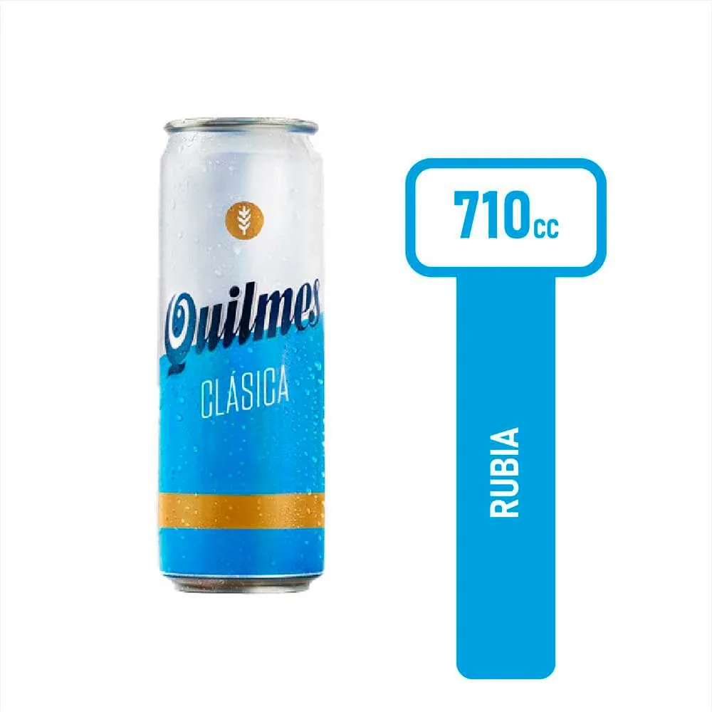 Bebidas con alcohol Cerveza lata Quilmes Laton 710 ml x 4