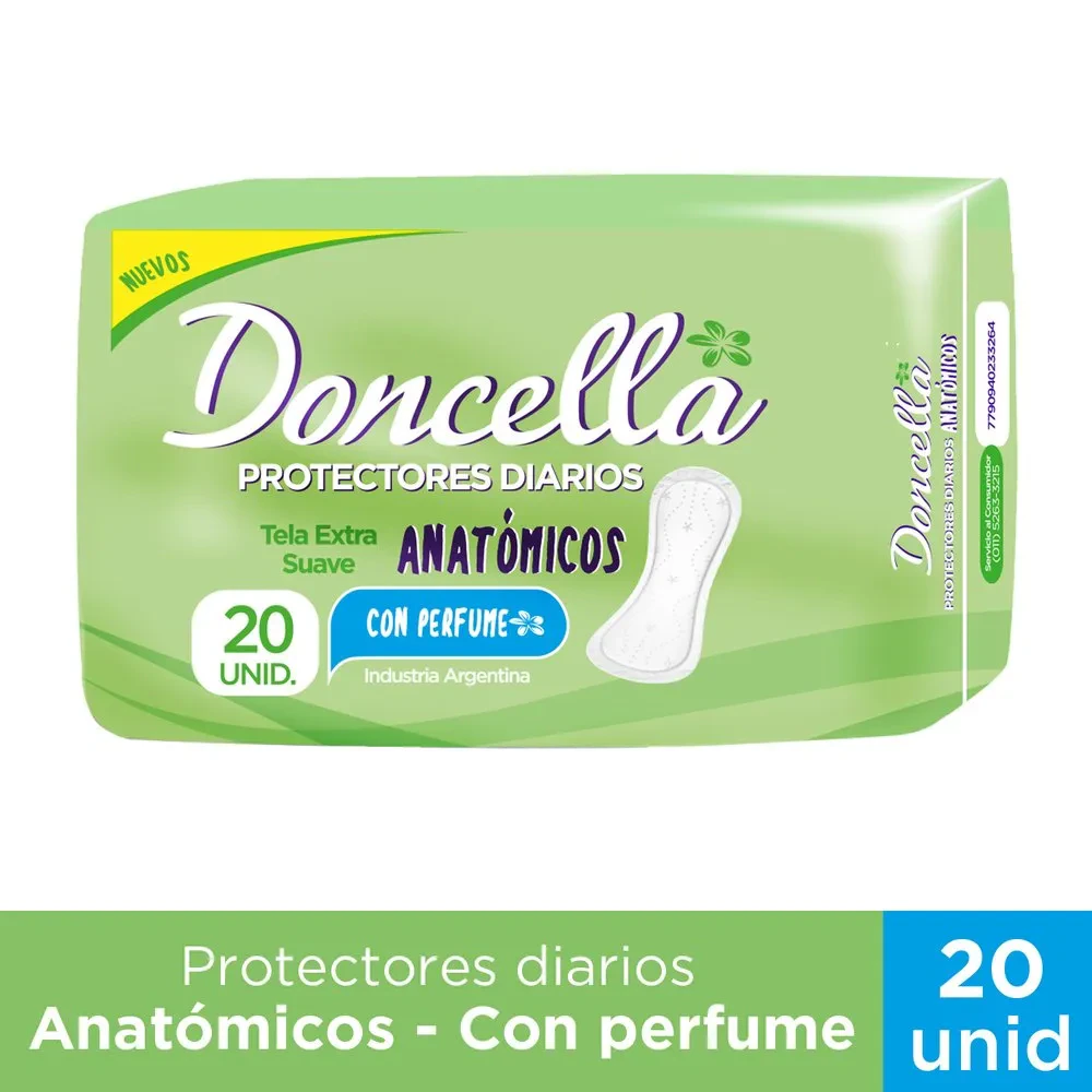 Perfumeria Doncella X    Protectores Diarios Anatómicos  Con Perfume...