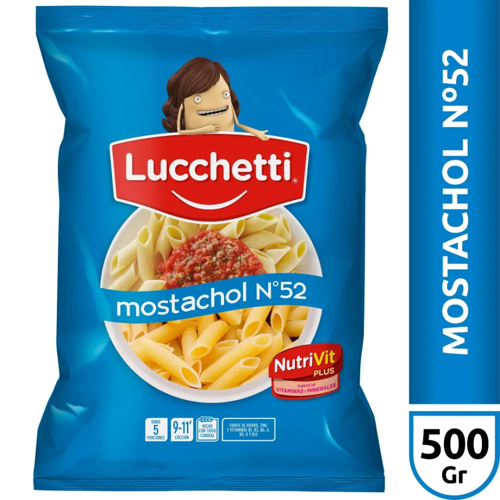 Fideos Lucchetti X   Mostachol 500g