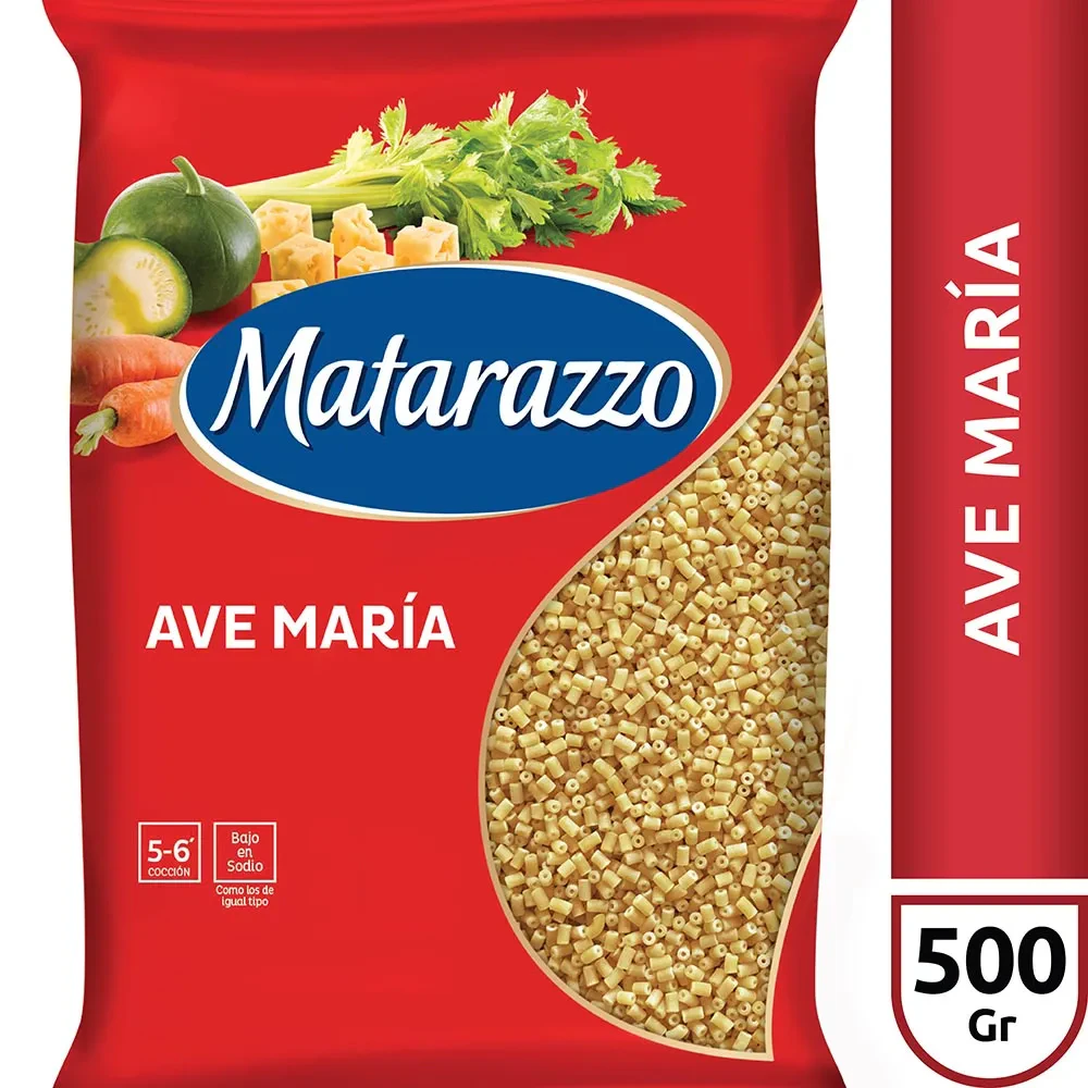 Fideos Matarazzo X   Ave Maria 500gr