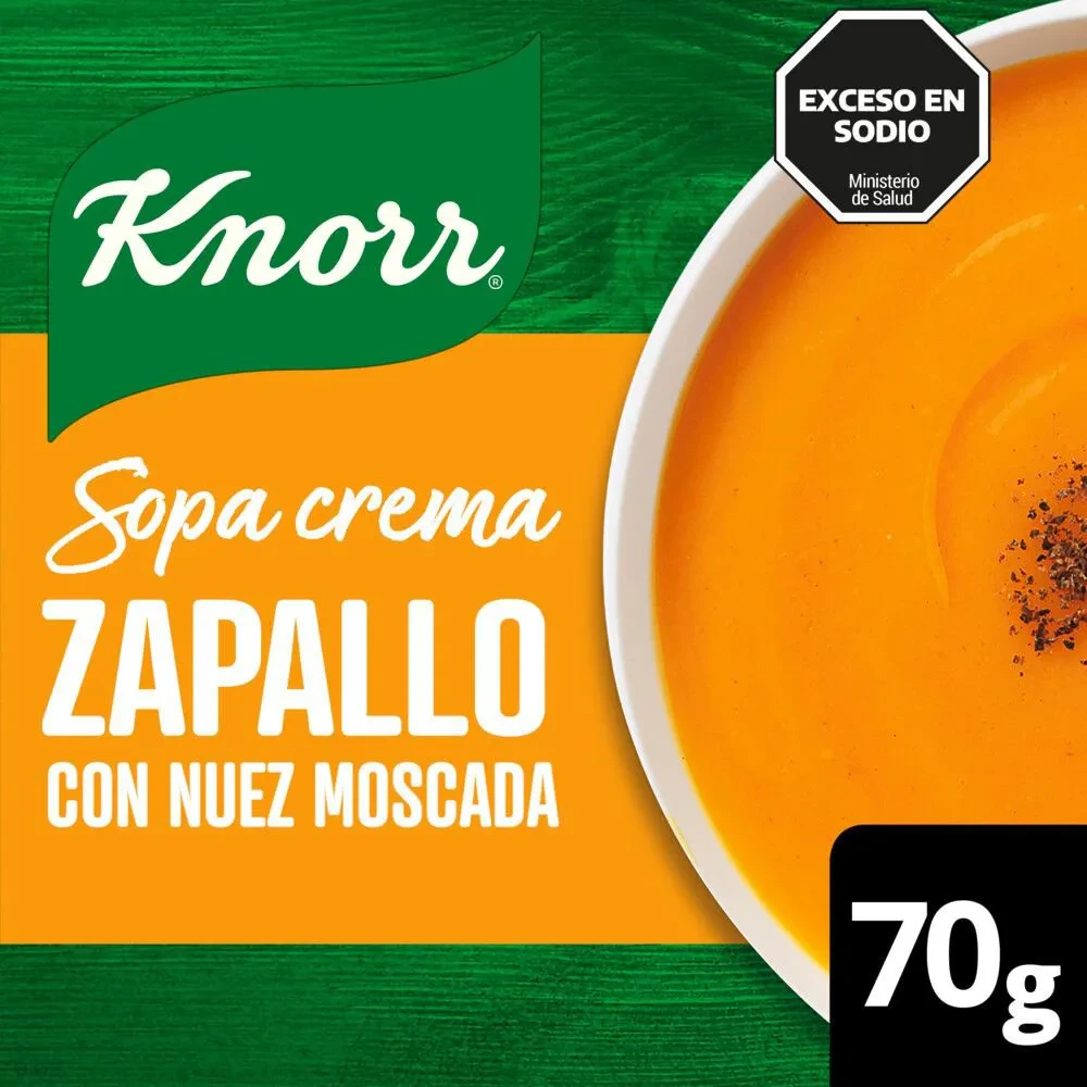 Sopa Crema Knorr X   Zapallo Con Nuez Moscada