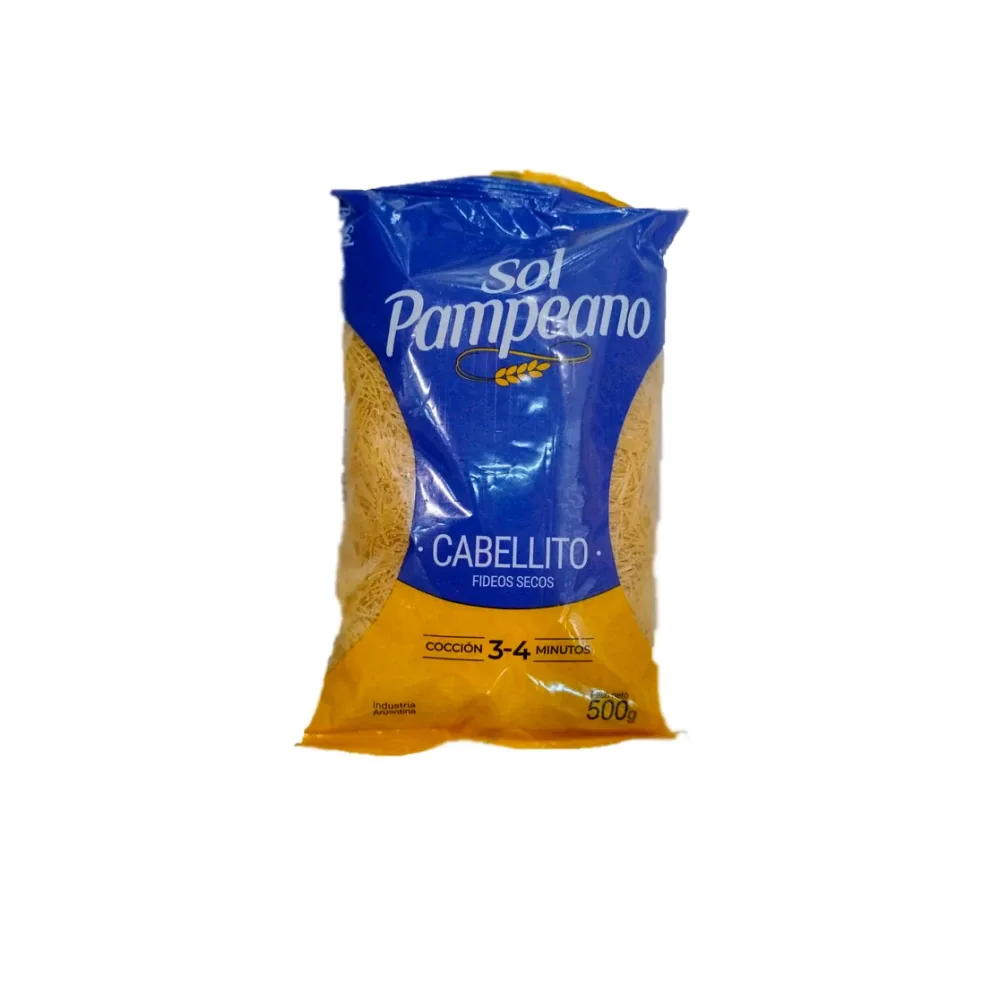 Fideos Sol Pampeano Cabellito 500g