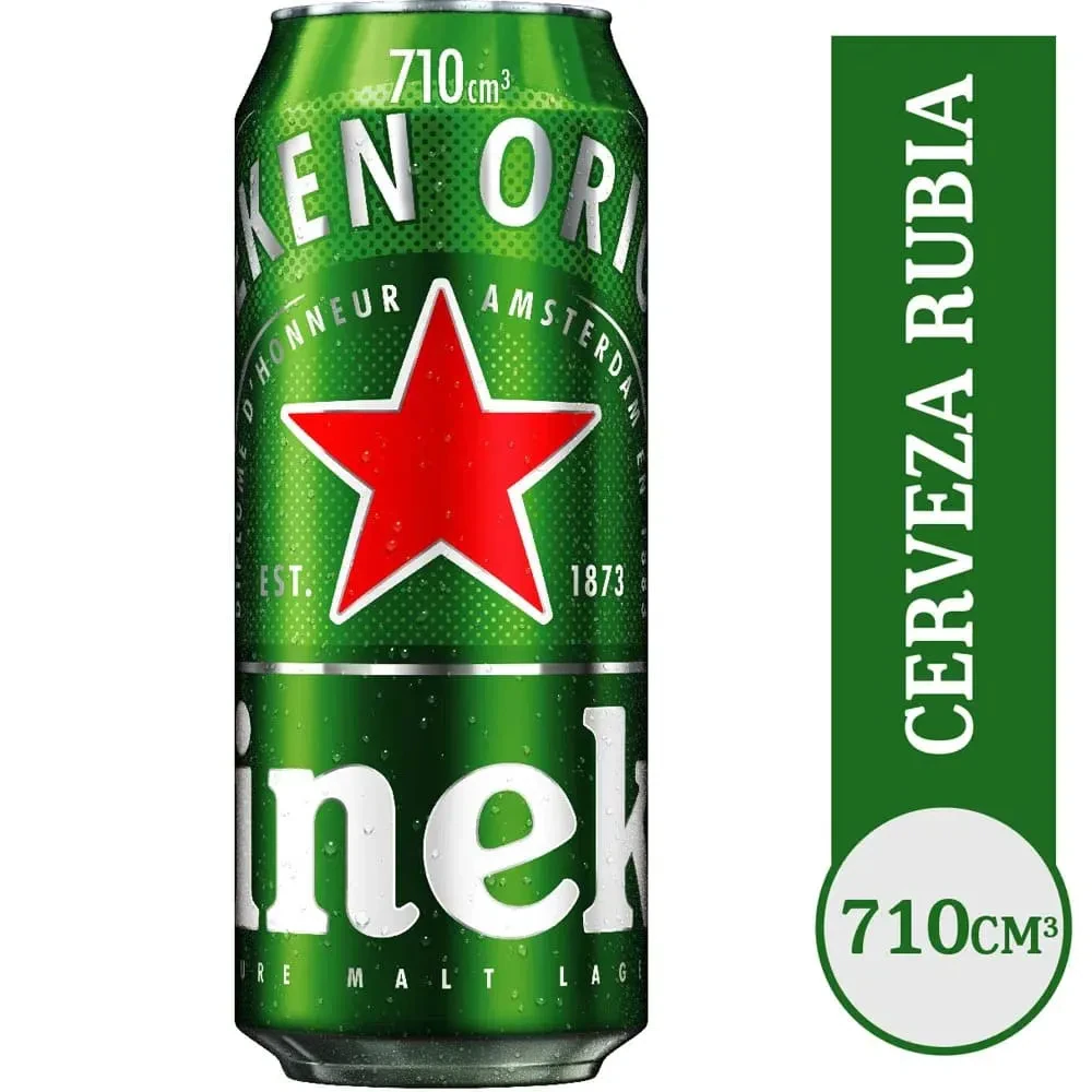 Cerveza Lata Heineken X   710cc X 6 Unid