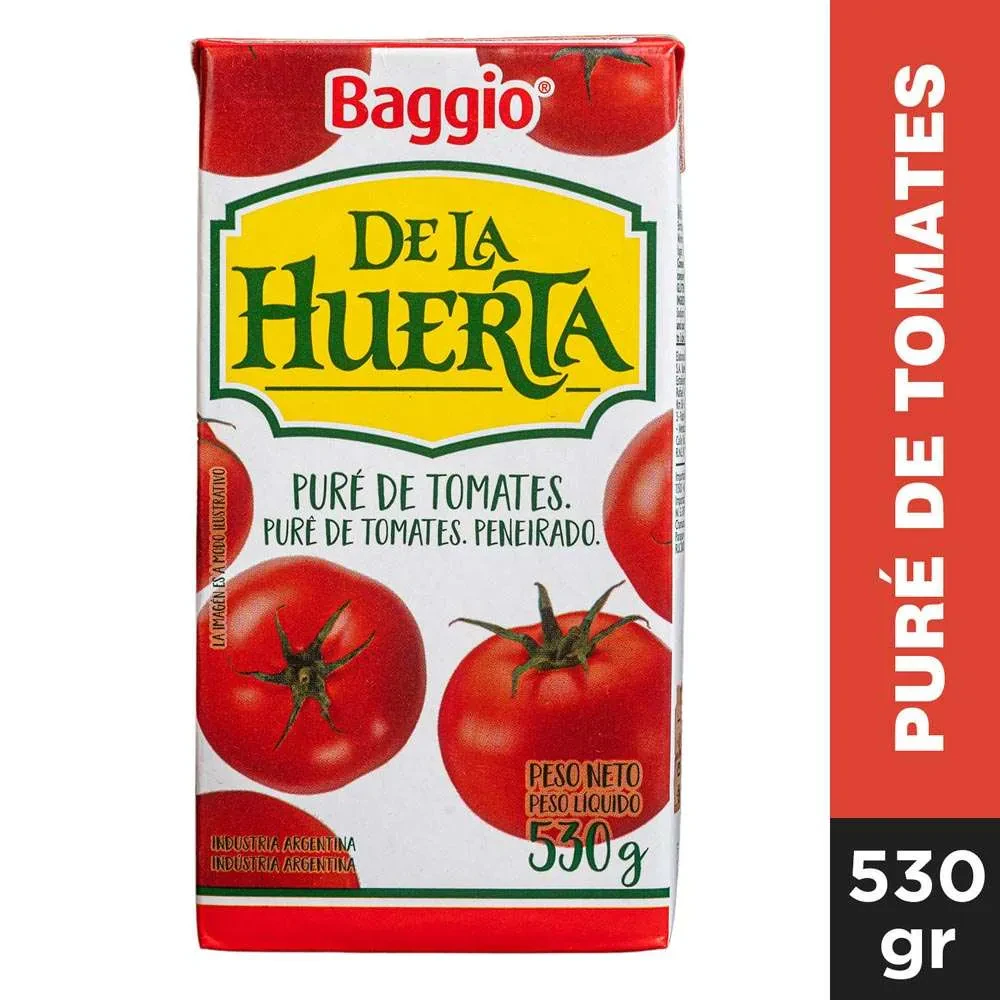 Pure De Tomate Huerta X   530gr X Unidad