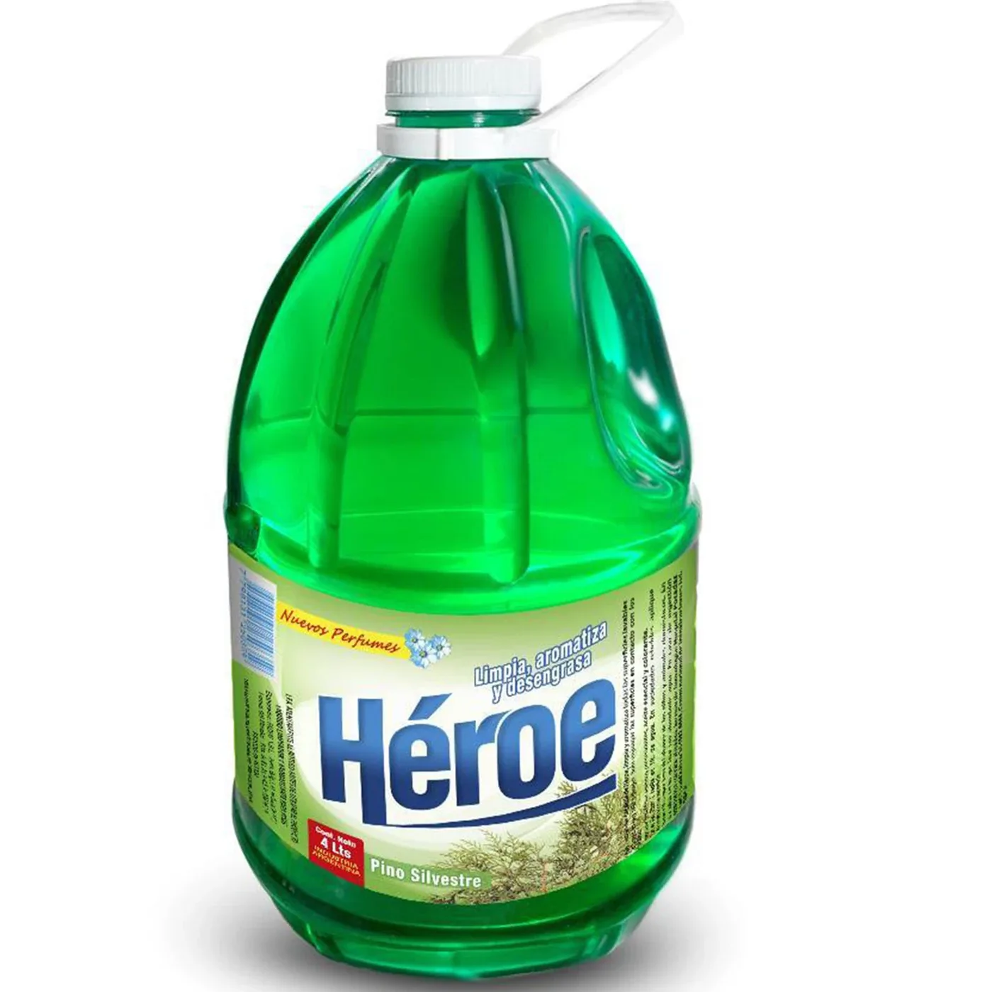 Limpiador Heroe X  1 Pino 4litros Botella