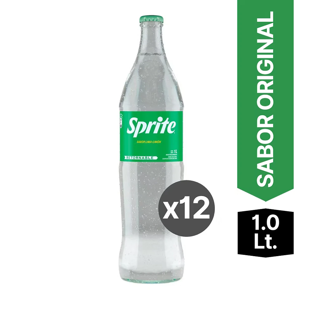 Gaseosa Sprite X   Sprite Vidrio X12
