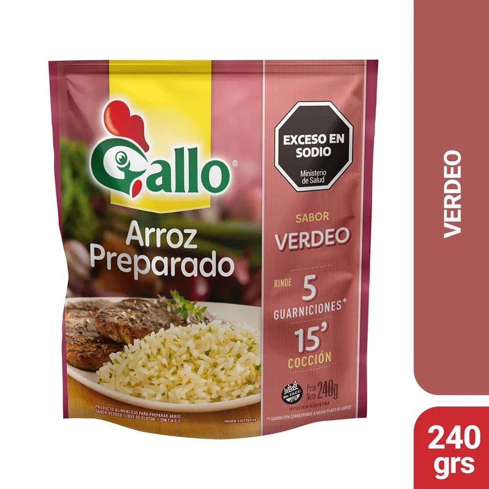 Preparado Gallo 12x   Arroz Preparado Verdeo X1