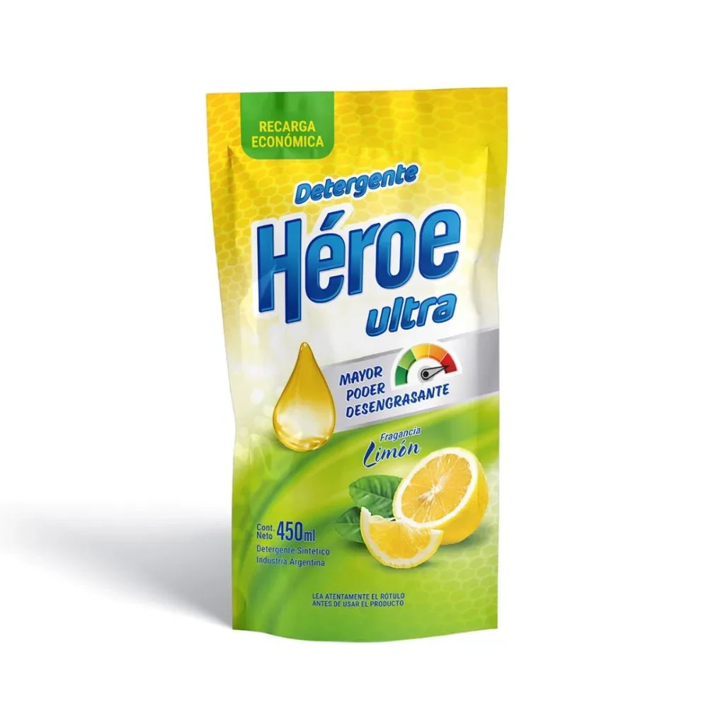Detergente Heroe X   450ml Dp
