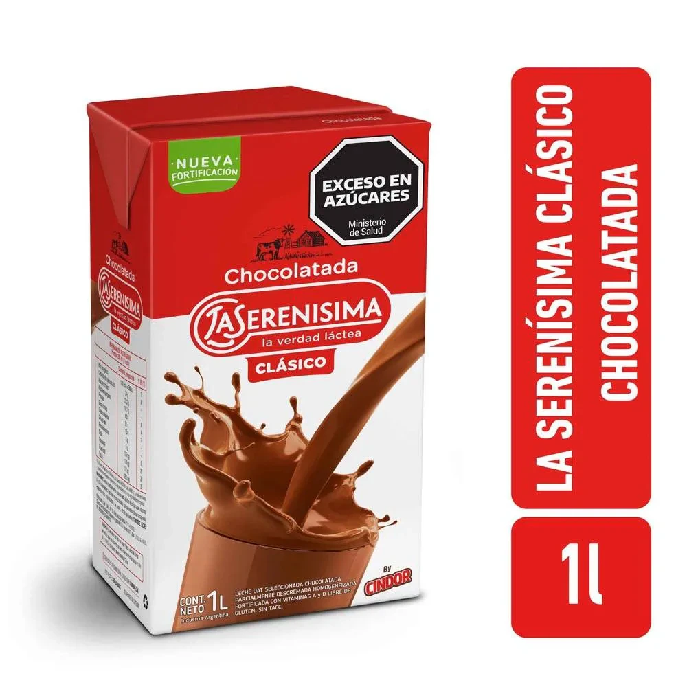 Leche Chocolatada Serenisima 12x  1 Chocolatada 1l