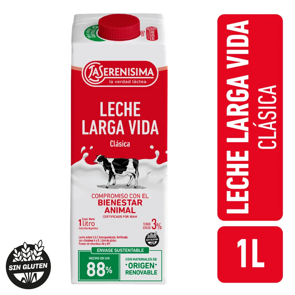Leche Serenisima X  1 1l Larga Vida