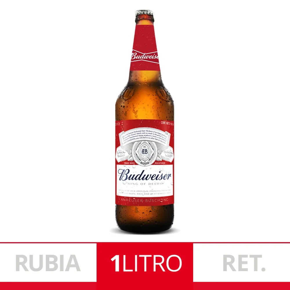 Cerveza Budweiser 12x   1l