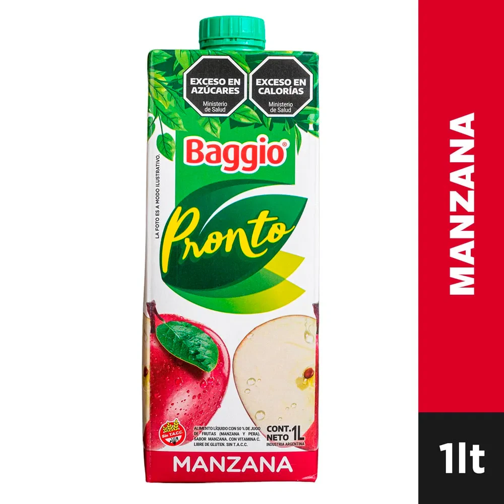 Jugo Baggio X   Baggio Pronto 1lt X Unidad