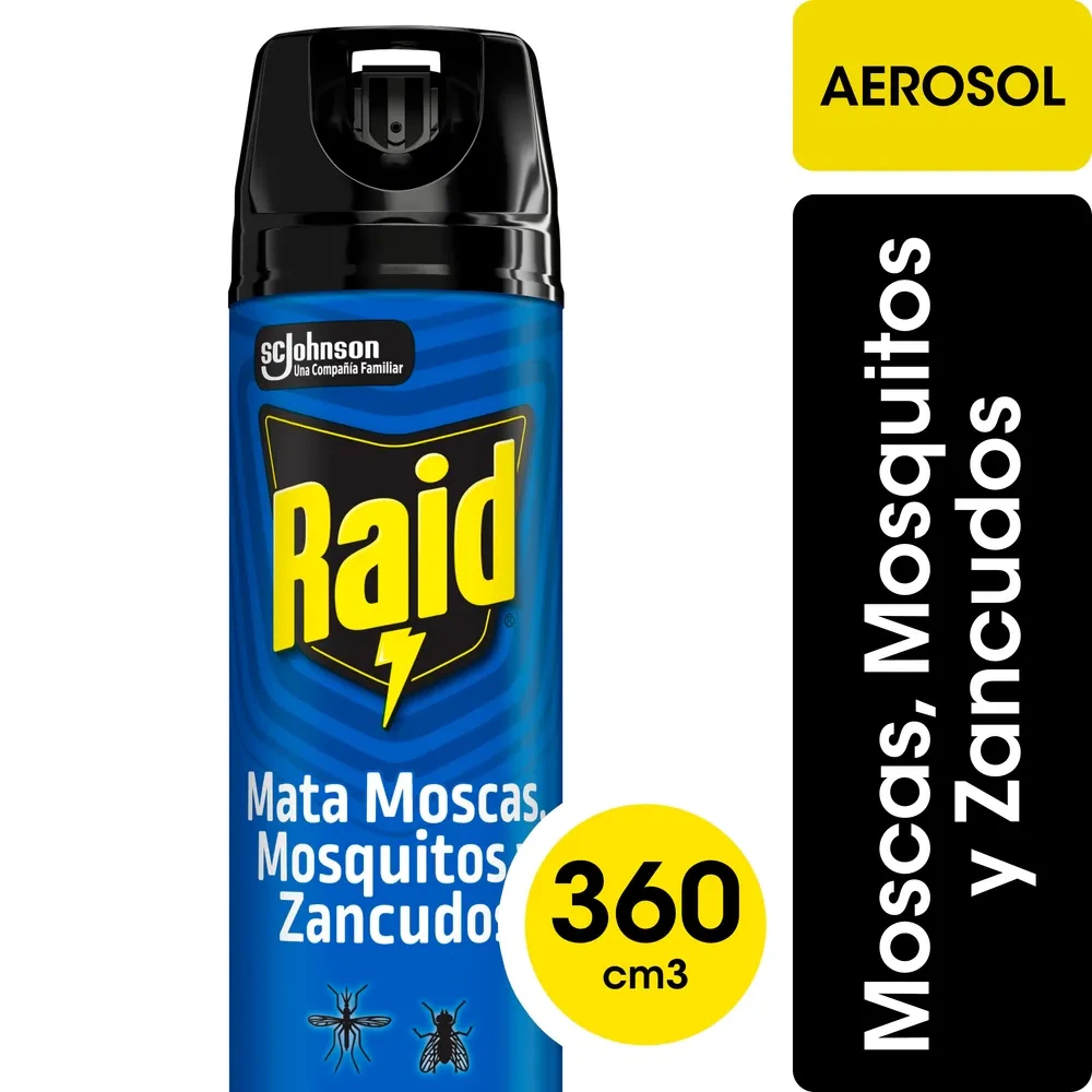 Insecticida Raid X  1 360cm Mata Moscas/mosquitos/zancudos